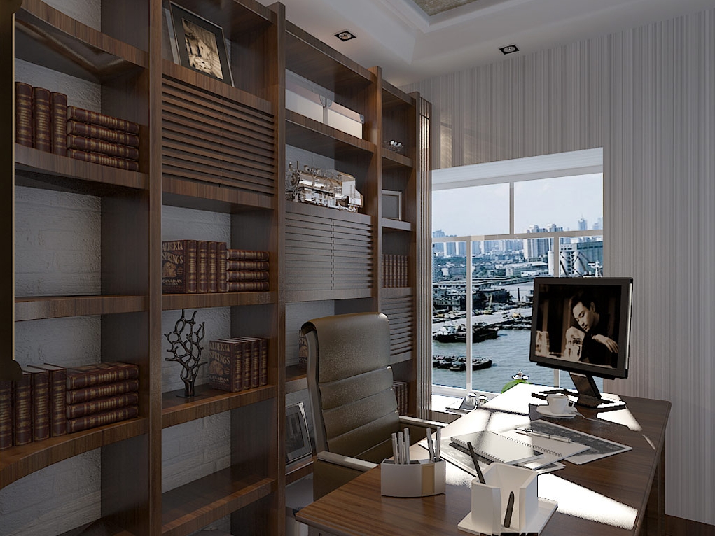 现代风格书房
